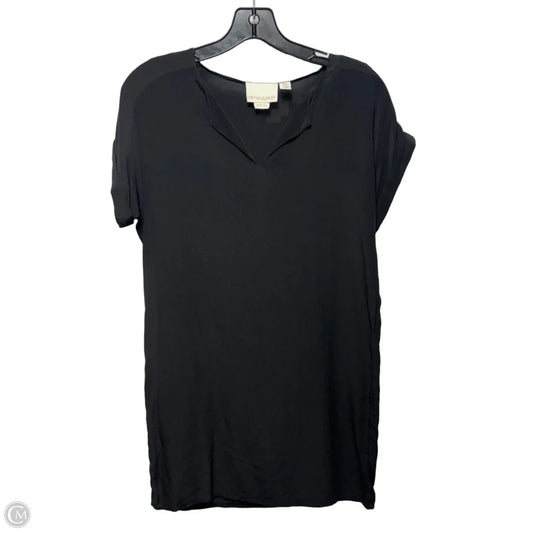 Silk Tunic Short Sleeve By Cynthia Rowley In Black, Size: 6