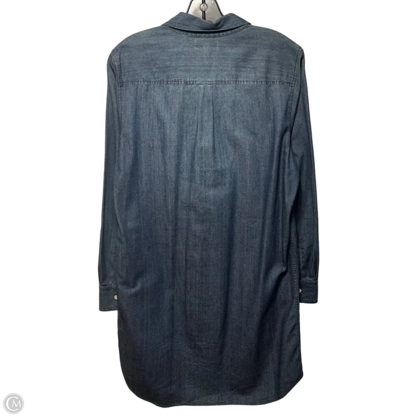 Tunic Long Sleeve By J. Crew In Blue Denim, Size: 12