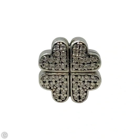 CZ Petals of Love Clip Sterling Bracelet Charm By Pandora