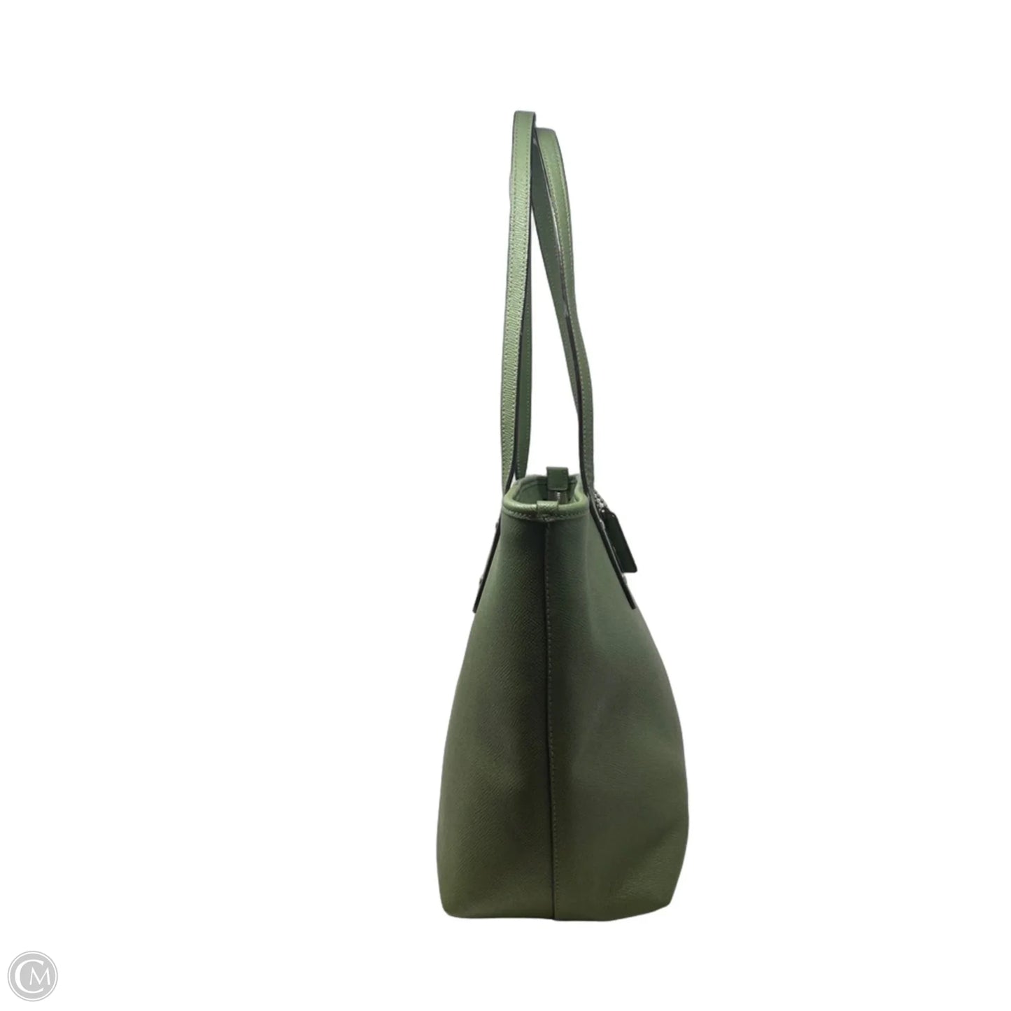 City Zip Tote In Crossgrain Leather Designer By Coach, Size: Medium
