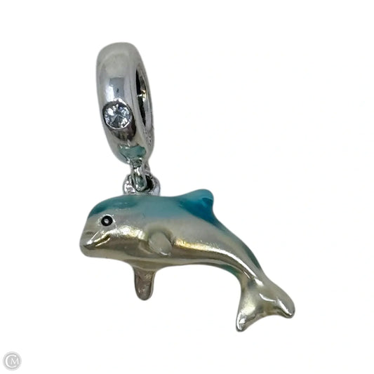 Shimmering Dolphin Dangle Sterling Silver Bracelet Charm By Pandora