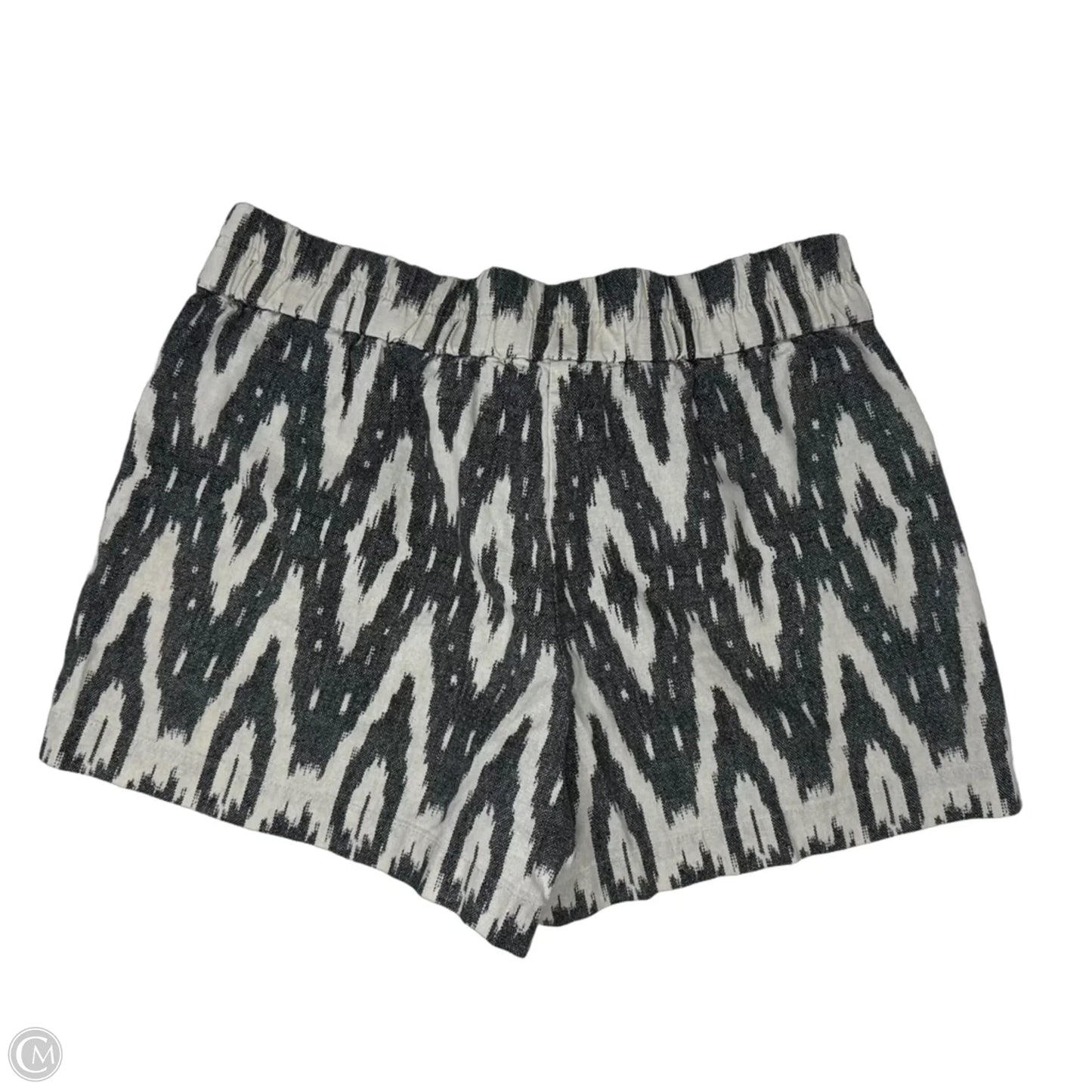 Linen Blend Shorts By J. Crew In Black & Cream, Size: 6