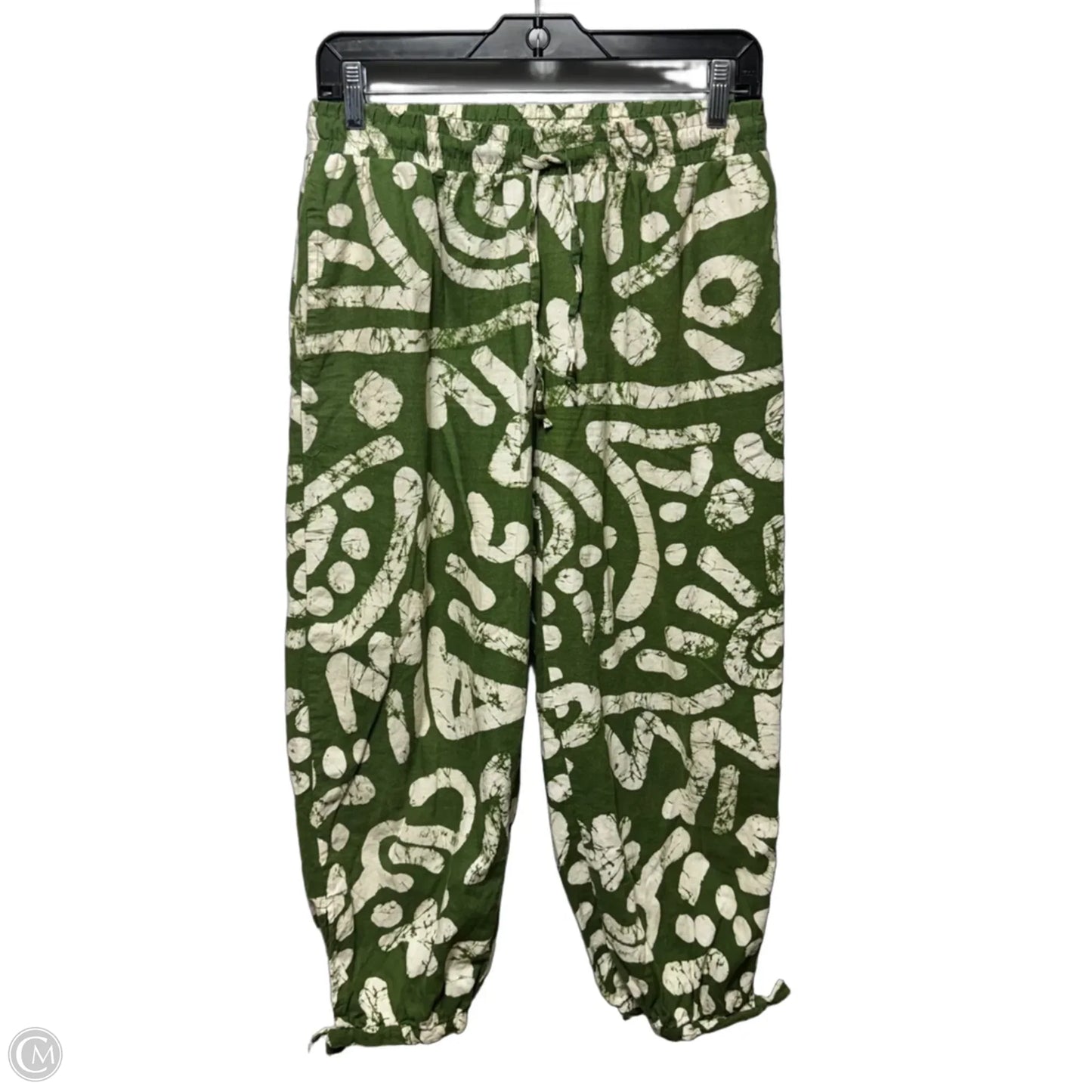 Pants Linen Blend By Haute Hippie In Cream & Green, Size: S
