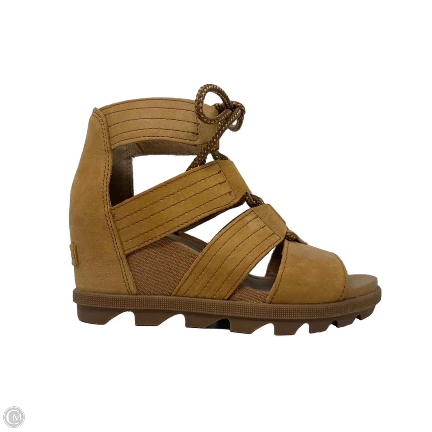 Joanie II Lace Wedge Sandals By Sorel In Brown, Size: 6