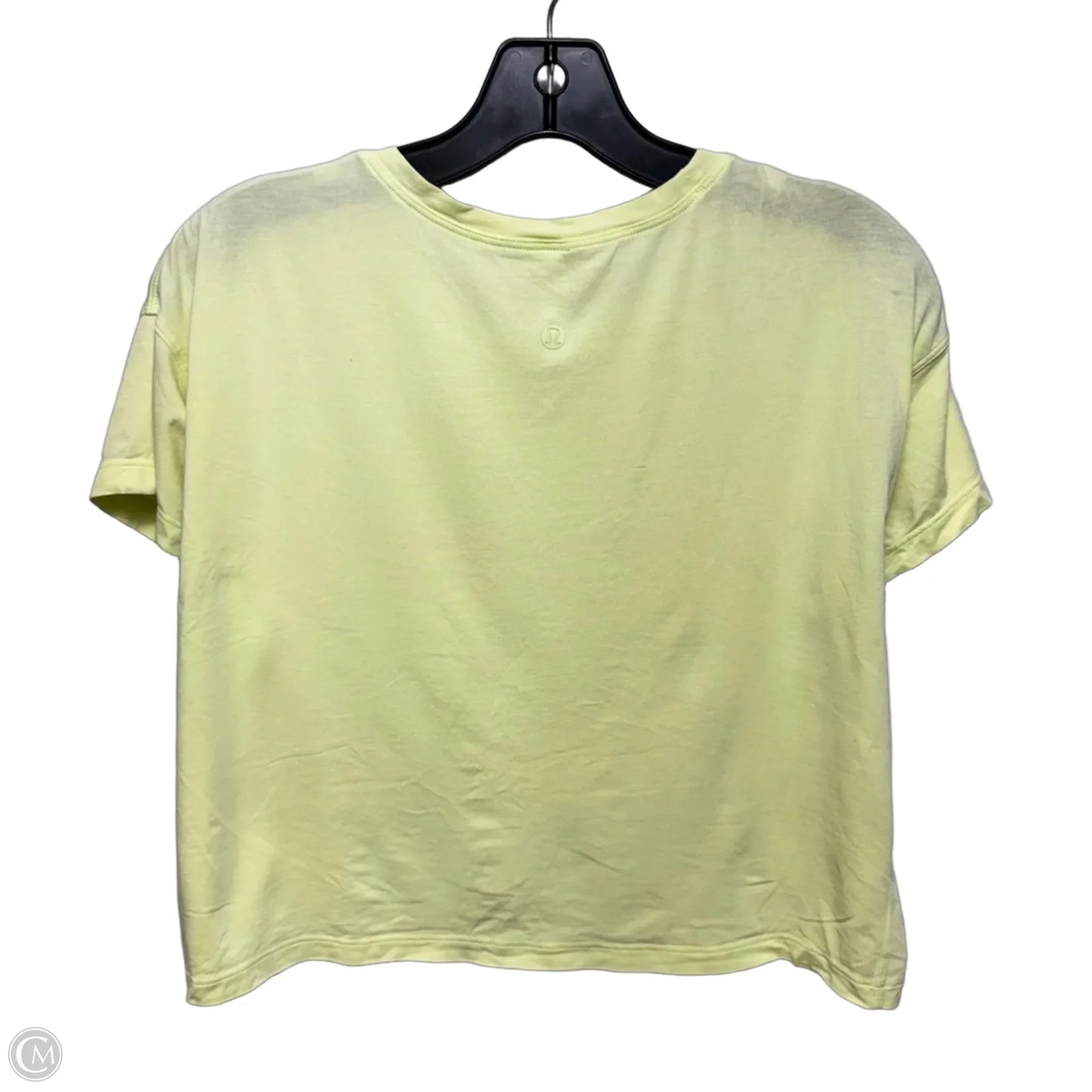 Athletic Top Short Sleeve By Lululemon In Green, Size: 6