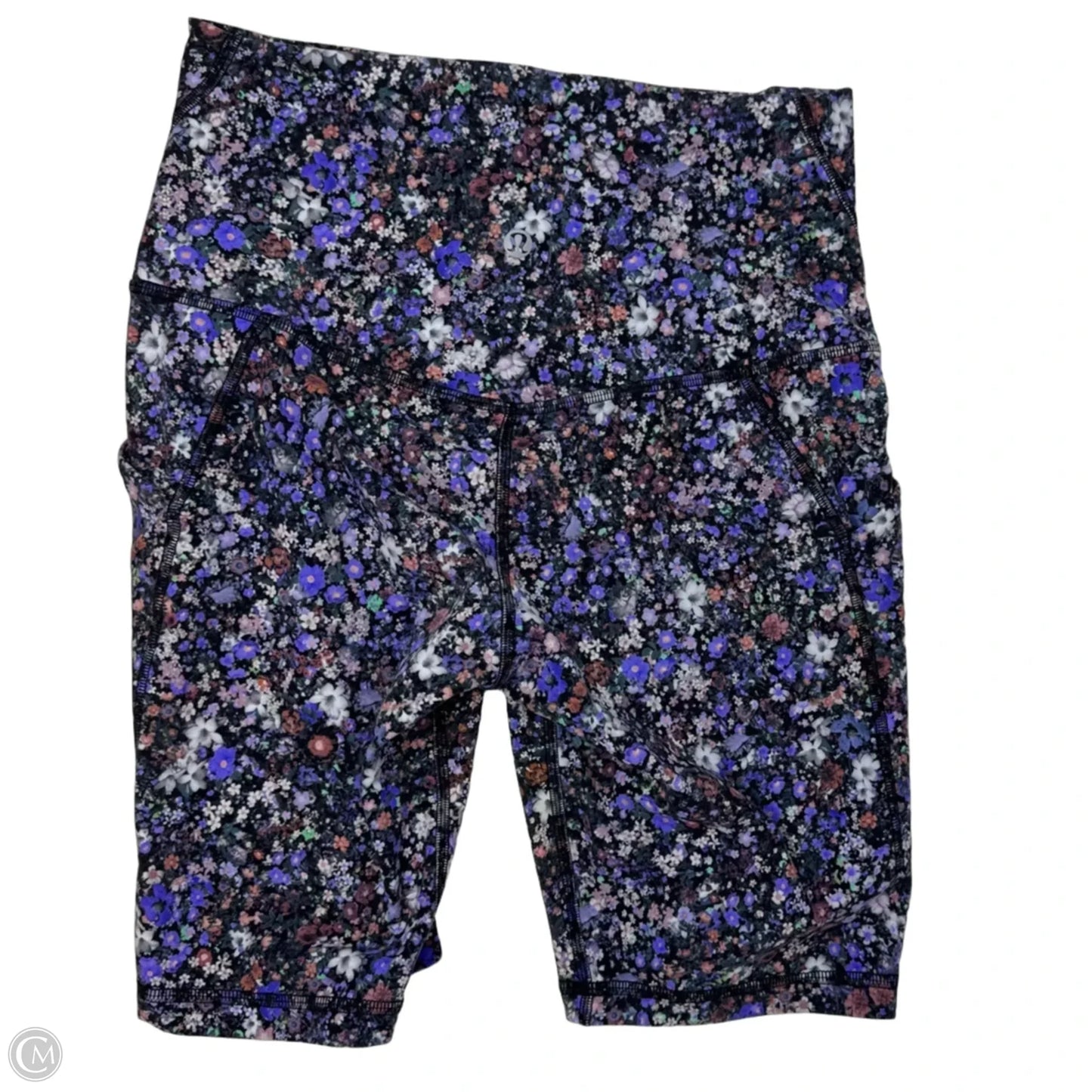 Athletic Shorts By Lululemon In Floral Print, Size: 6
