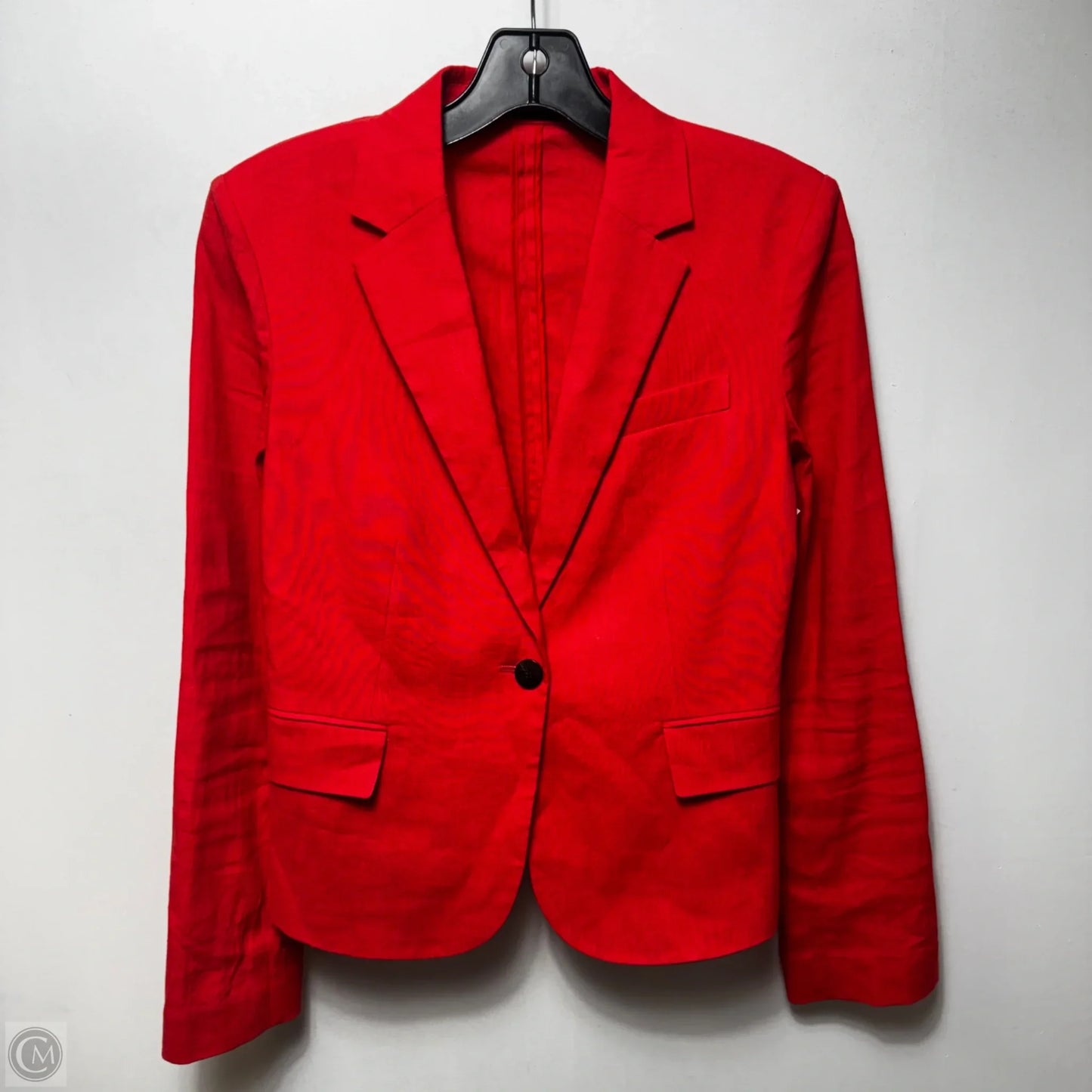 Linen Blend Blazer By Theory In Red, Size: 2