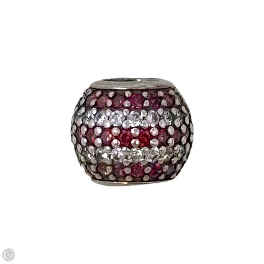 Nautical Stripes Pave Lights Sterling Silver Bracelet Charm By Pandora