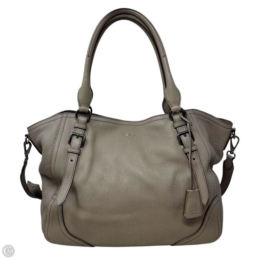 Leather Tote Bag Handbag Luxury Designer By Prada, Size: Large