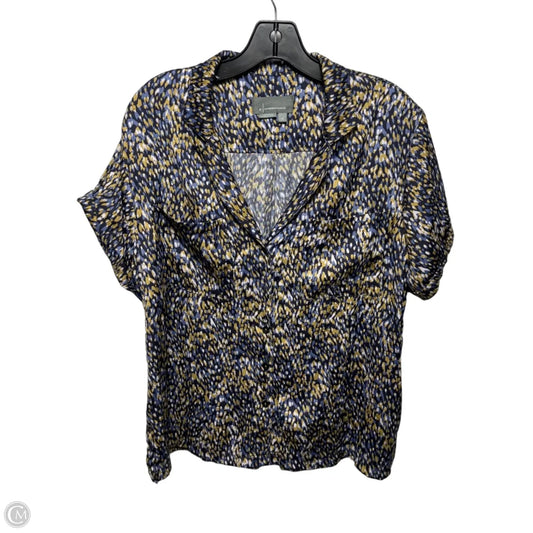 Top Short Sleeve By Anthropologie In Multi-colored, Size: M