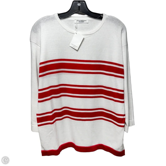 100% Cotton Sweater By Amina Rubinacci In Striped Pattern, Size: M