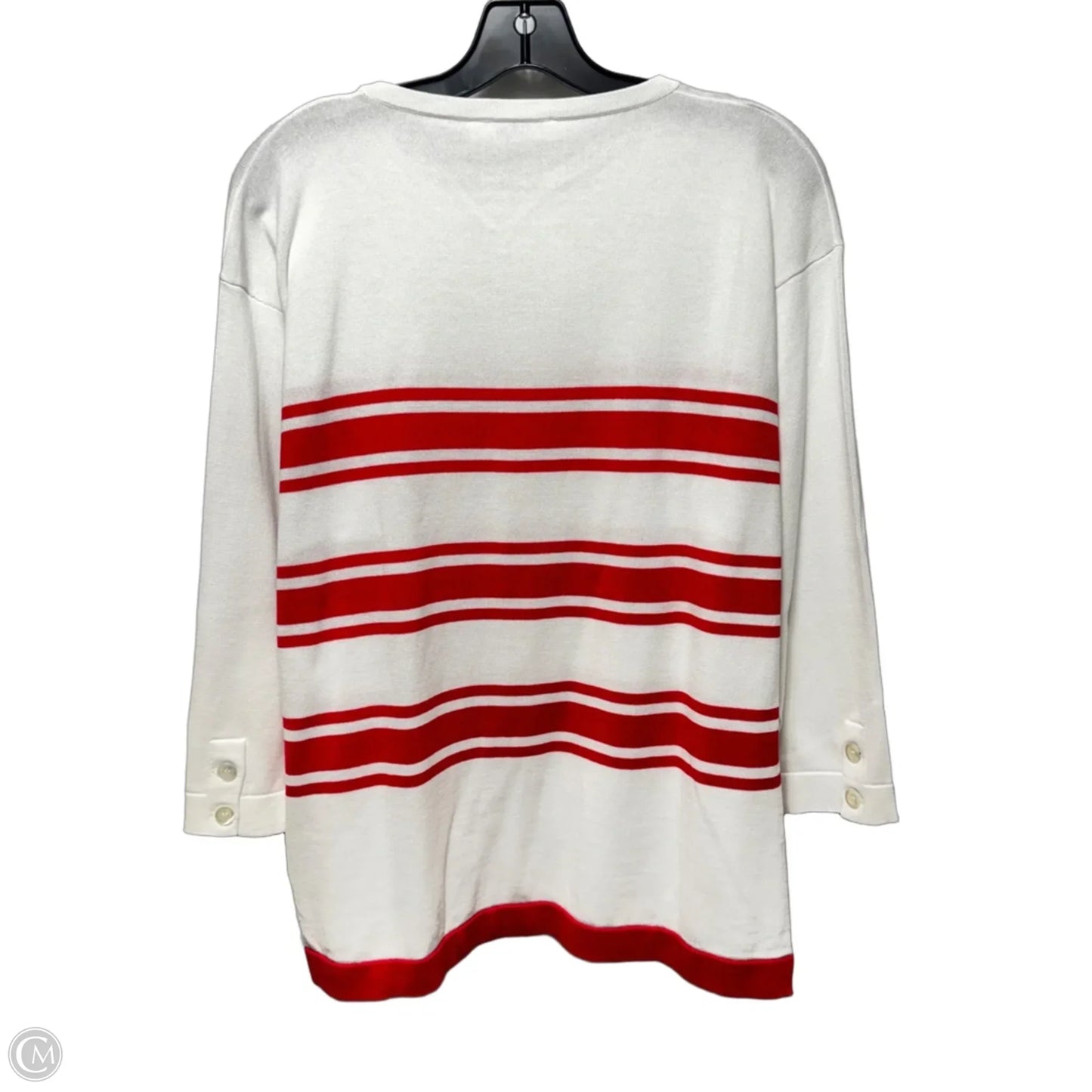 100% Cotton Sweater By Amina Rubinacci In Striped Pattern, Size: M
