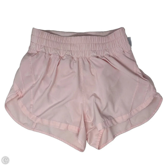 Athletic Shorts By Lululemon In Pink, Size: 6