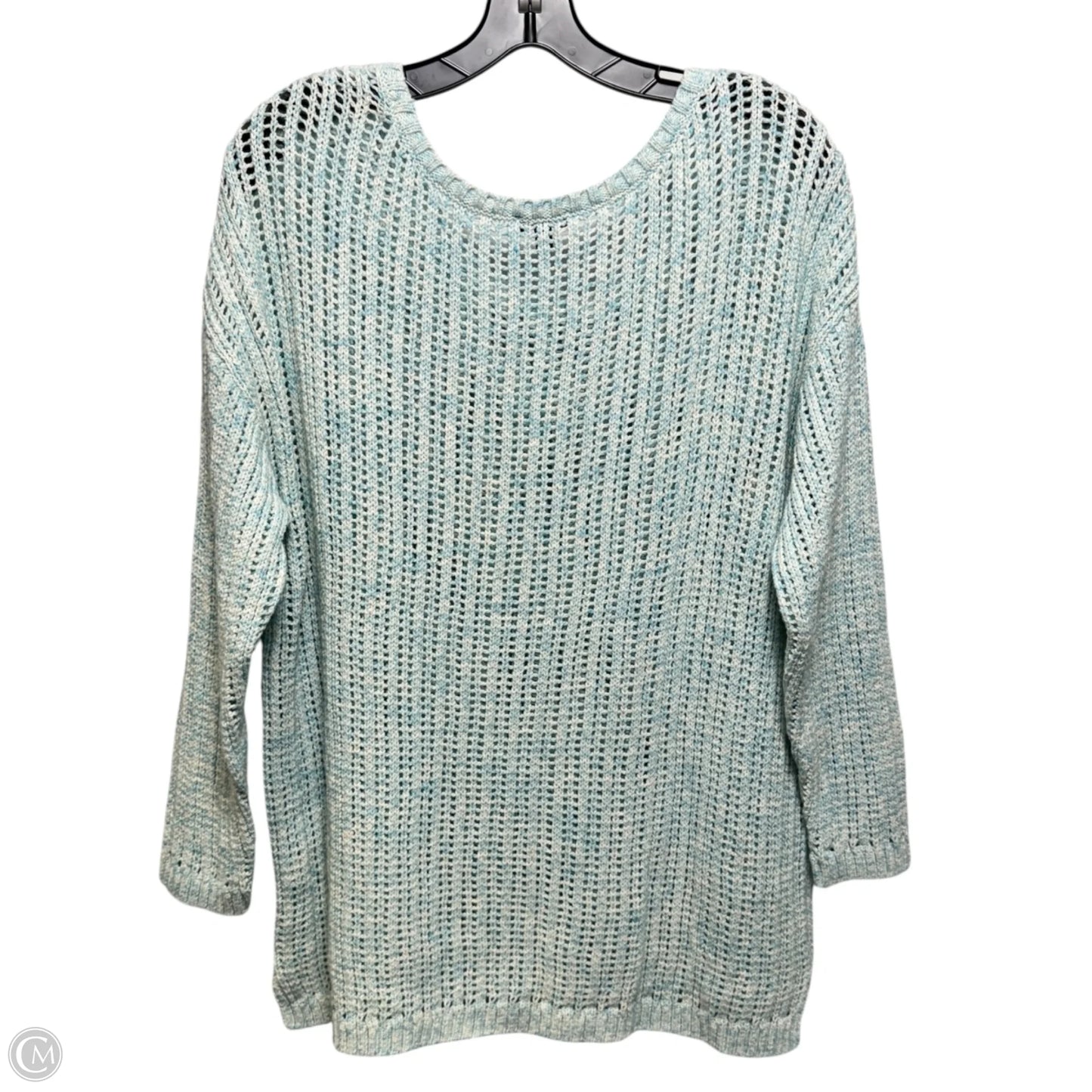 Sweater By Talbots In Aqua, Size: Xl