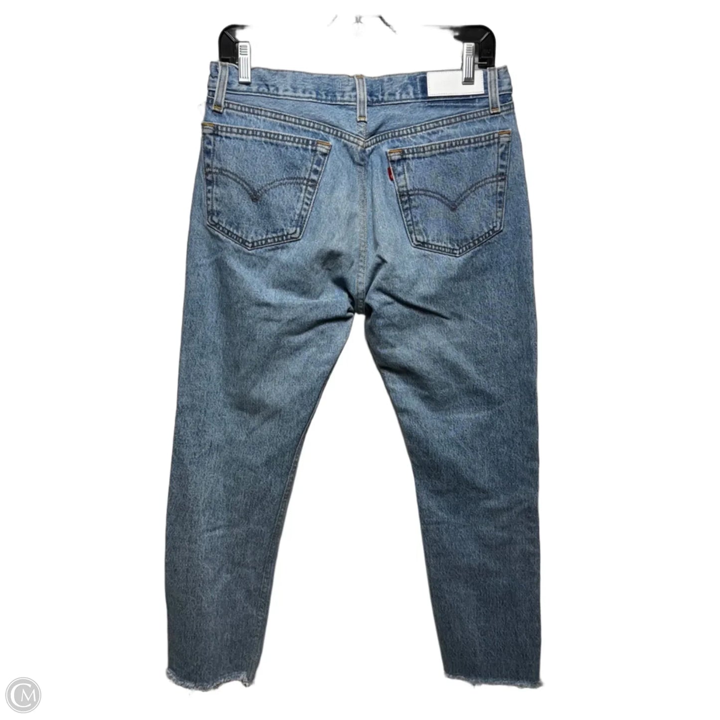 Jeans Straight By Re/Done x Levis In Blue Denim, Size: 4/27