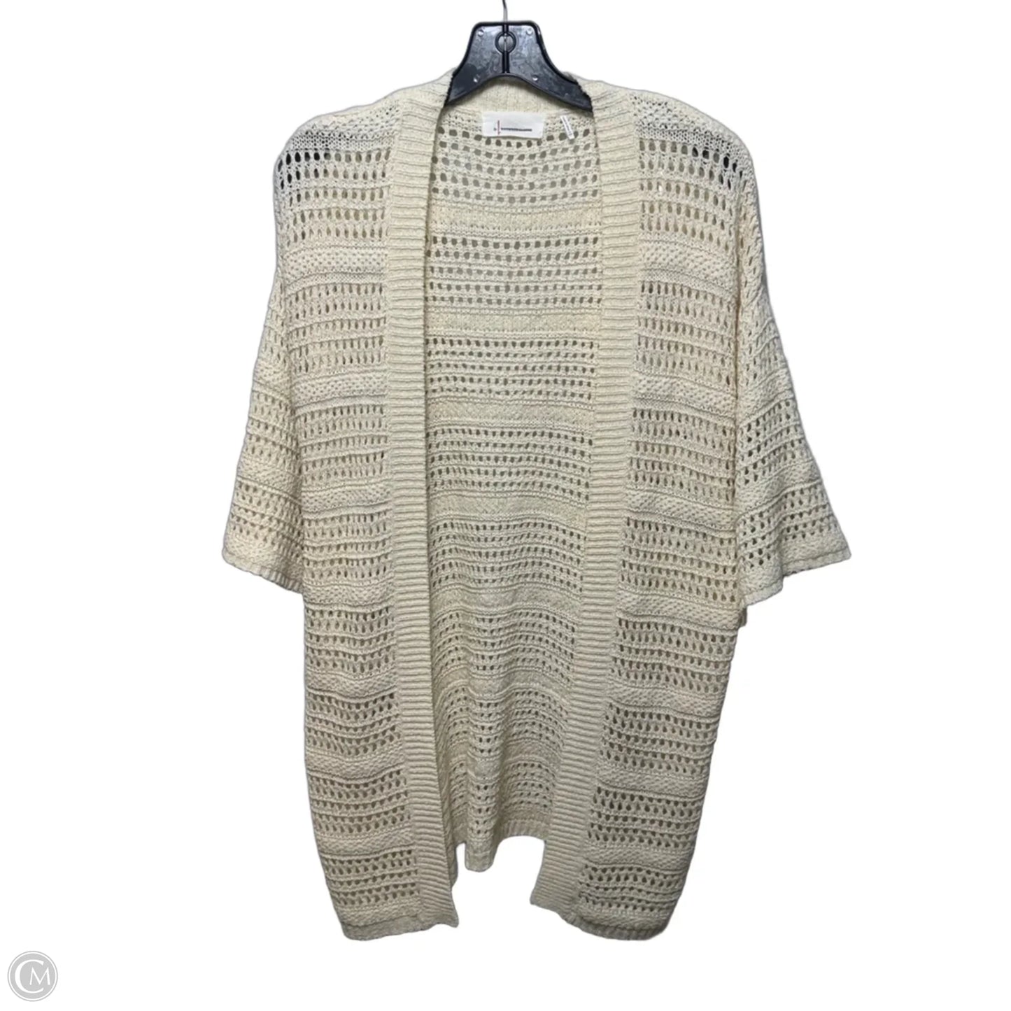 Sweater Cardigan By Anthropologie In Cream, Size: Osfm