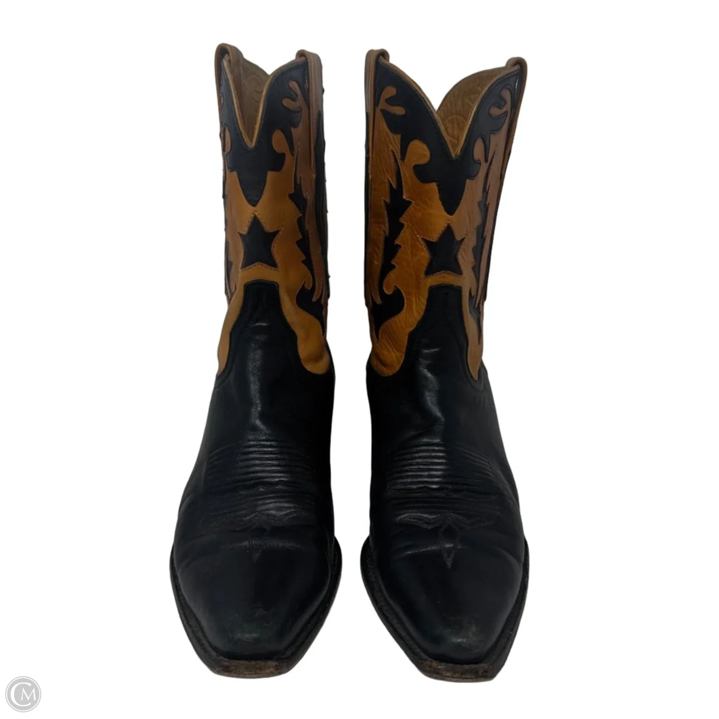 Boots Western By Charlie 1 House by Lucchese In Black & Brown, Size: 8