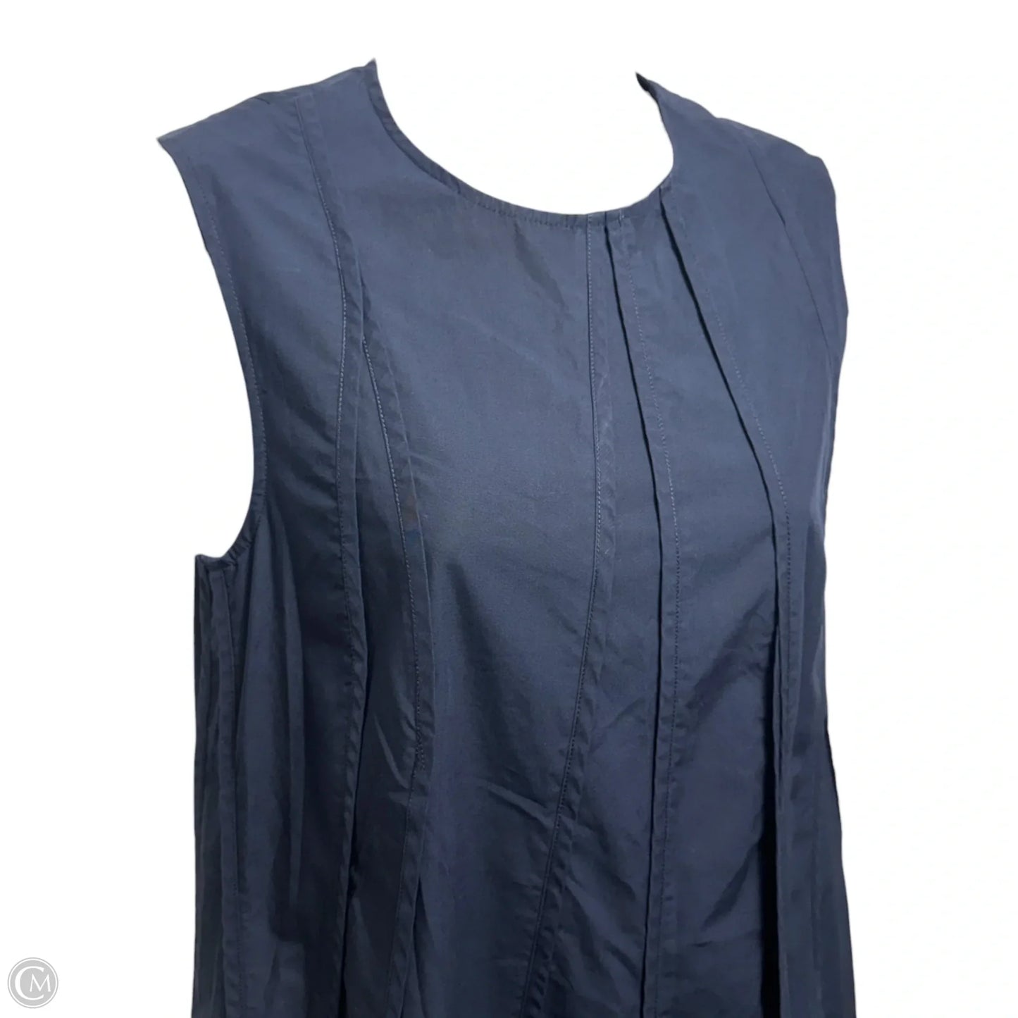 Panelled Sleeveless Maxi Dress By Cos In Navy, Size: 2 (Eu 34)
