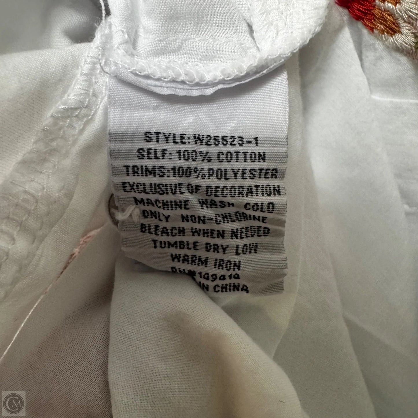 Cherri Embroidered Shift Tunic Dress By Johnny Was In White, Size: Xl