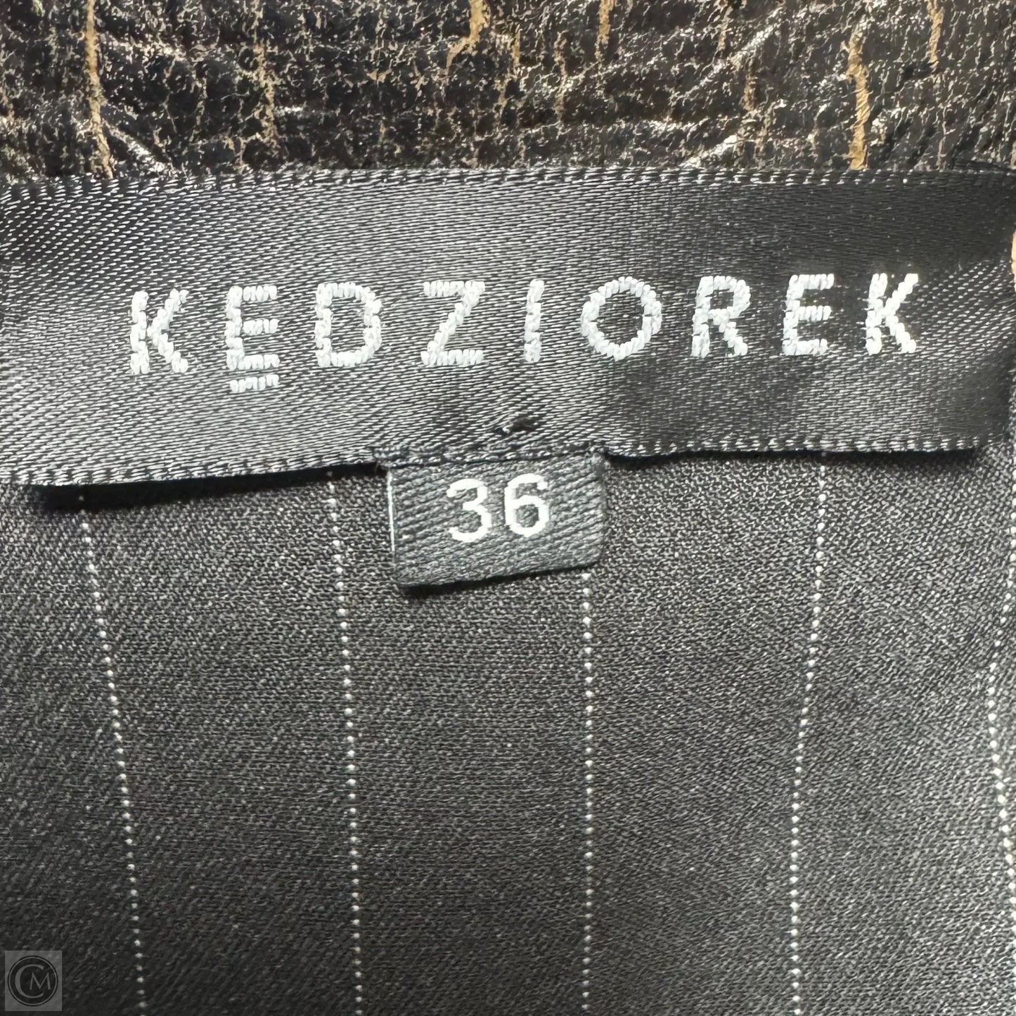 Dress Casual Midi By Kedziorek In Black & Brown, Size: 4