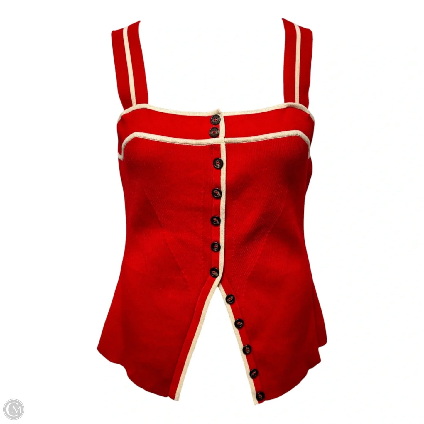 Knit Top Sleeveless By Maeve In Red, Size: Xl