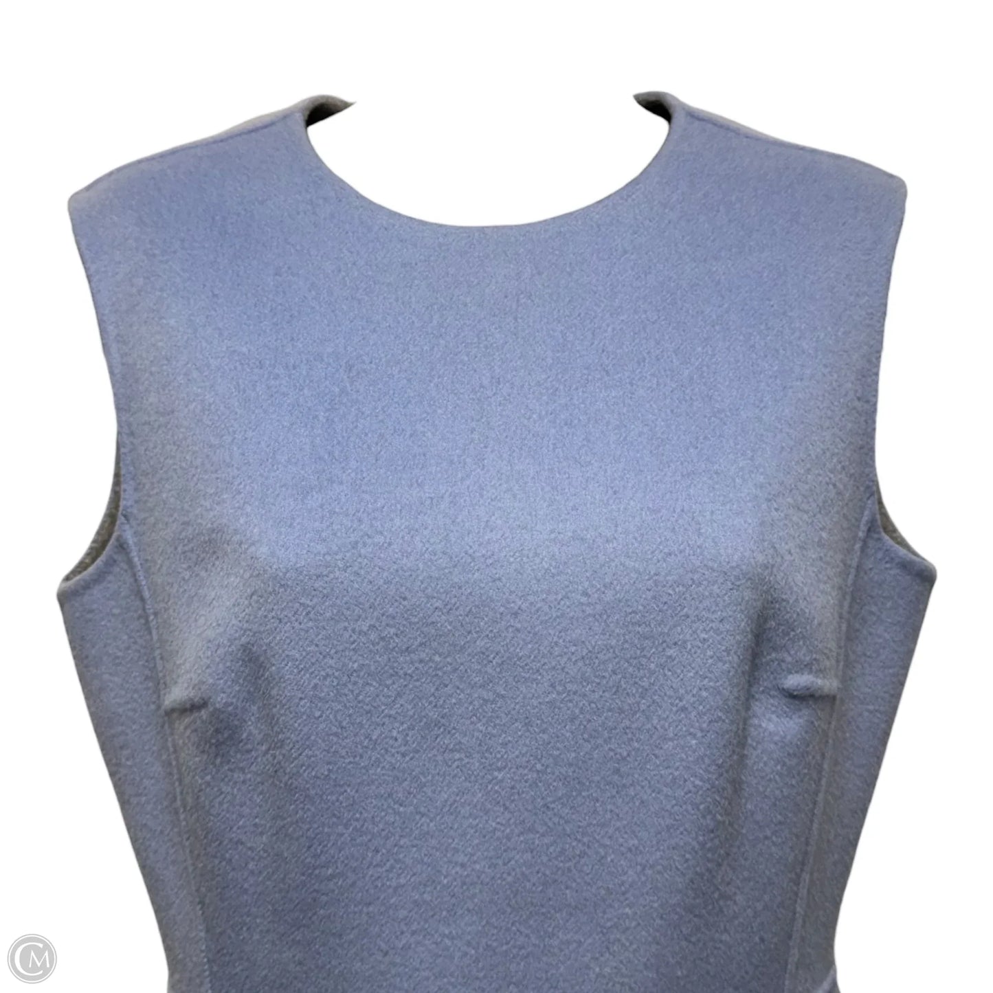 Wool & Cashmere Dress Designer By Carolina Herrera In Blue, Size: 4