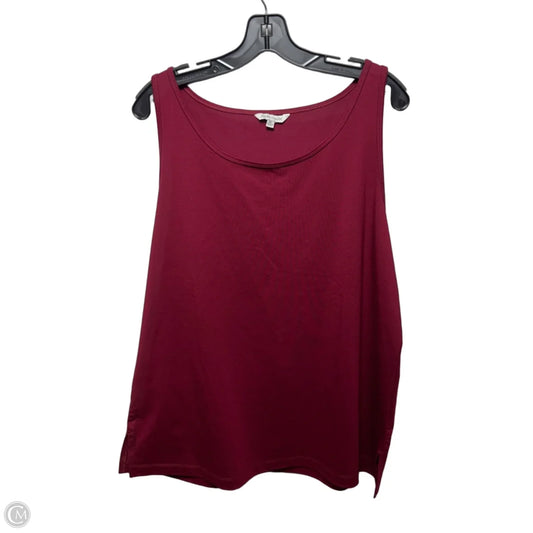 Tank Top By John Mark In Maroon, Size: Xl