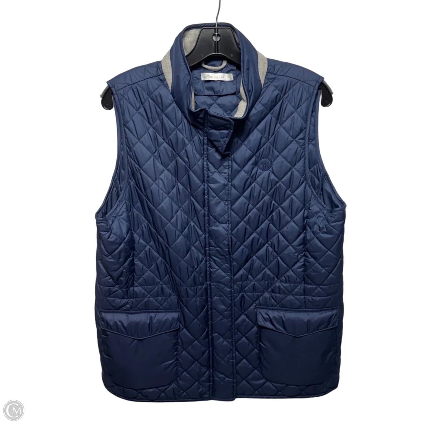 Vest Puffer & Quilted By Peter Millar In Navy, Size: Xl