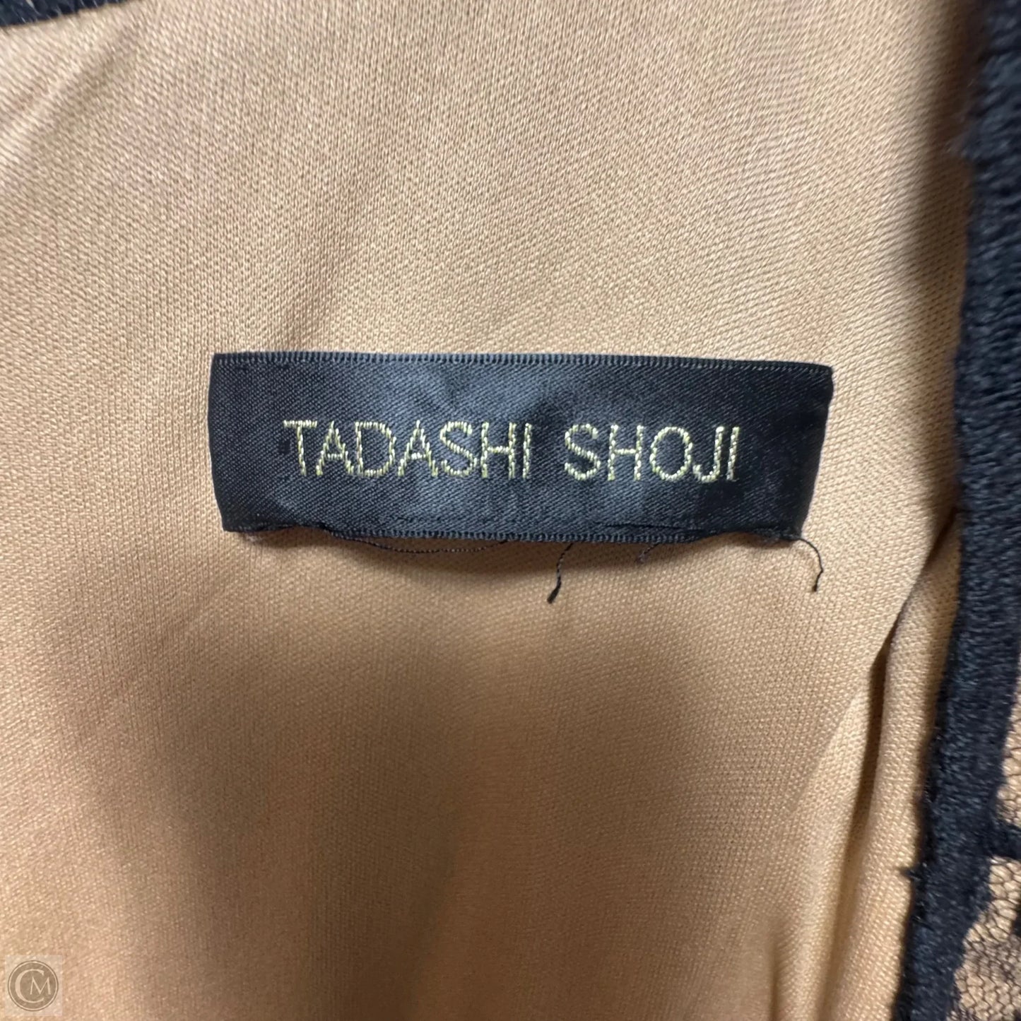 Dress Party Midi By Tadashi Shoji In Black & Cream, Size: Xl ESTIMATED