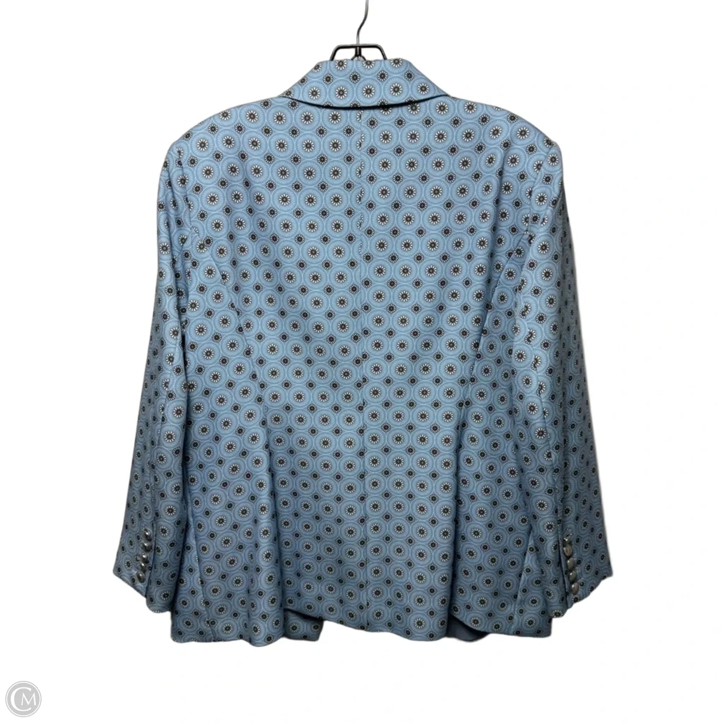 The Camryn Floral Blazer & Trouser Set 2pc By Elie Tahari In French Blue Floral Print, Size: XL ESTIMATED
