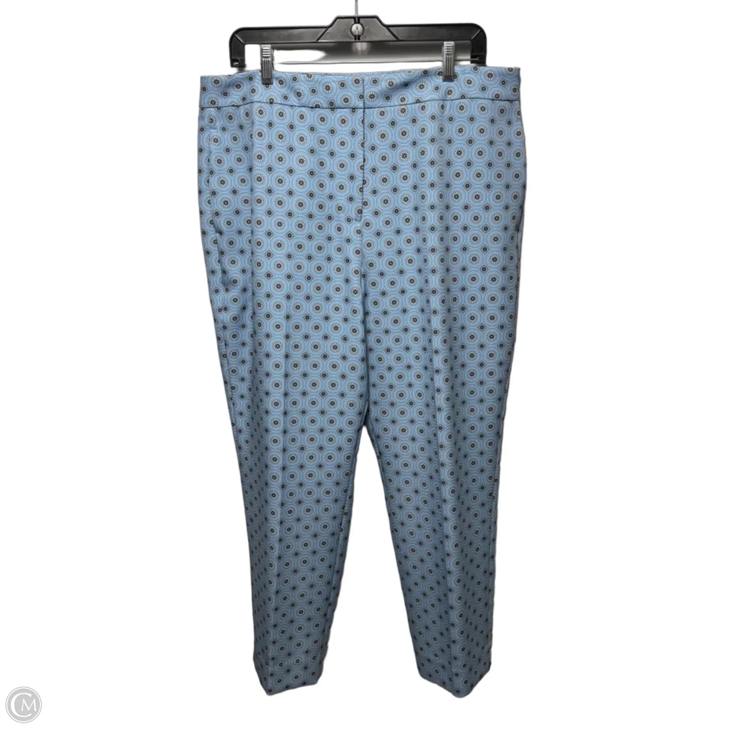 The Camryn Floral Blazer & Trouser Set 2pc By Elie Tahari In French Blue Floral Print, Size: XL ESTIMATED