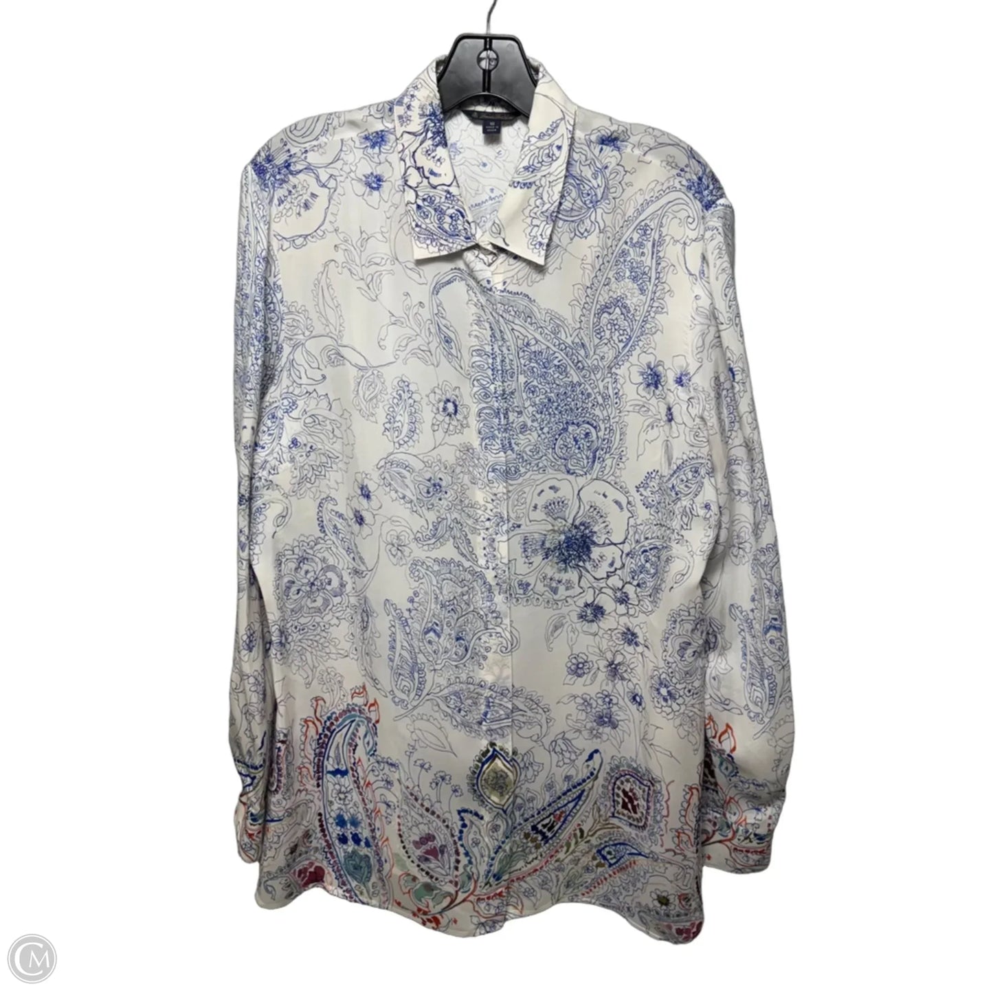 Top Long Sleeve By Brooks Brothers In Floral Print, Size: 16