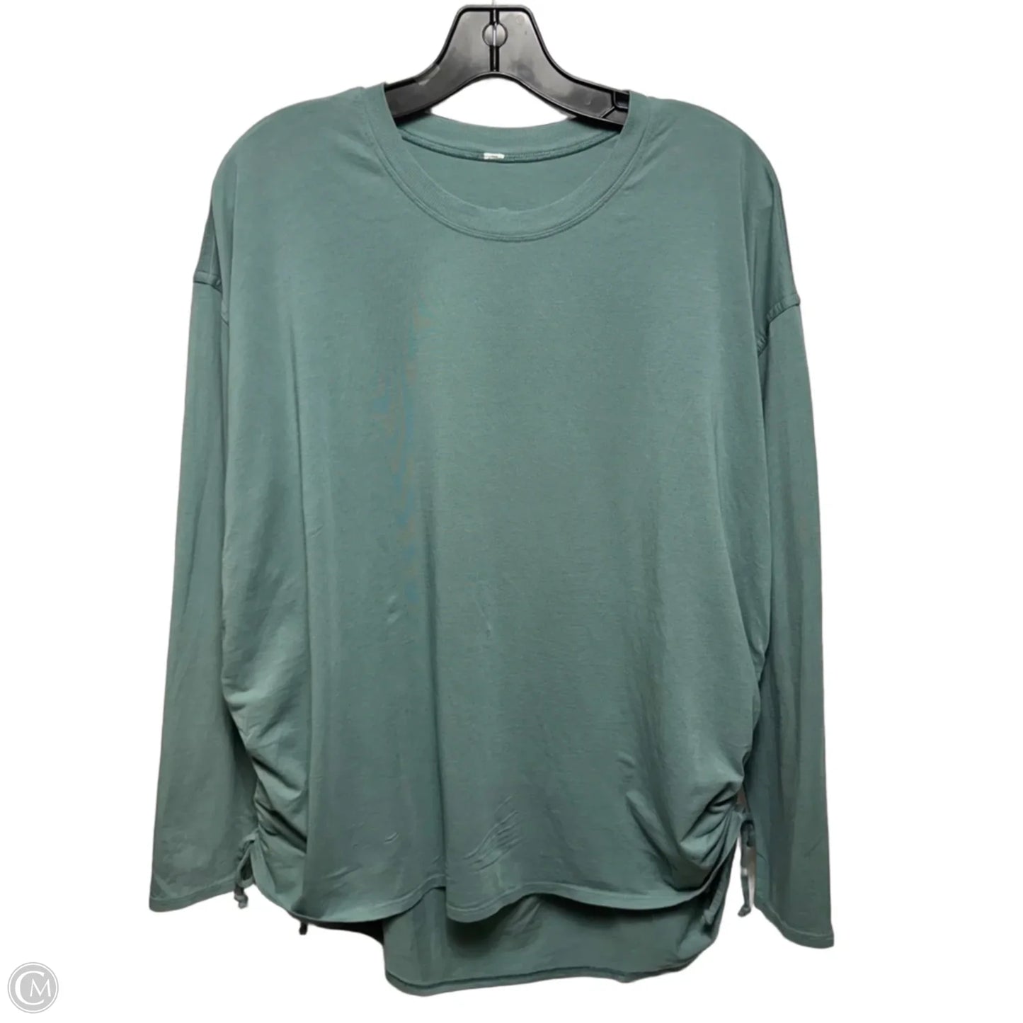 Athletic Top Long Sleeve Crewneck By Lululemon In Teal, Size: Xl (estimated)