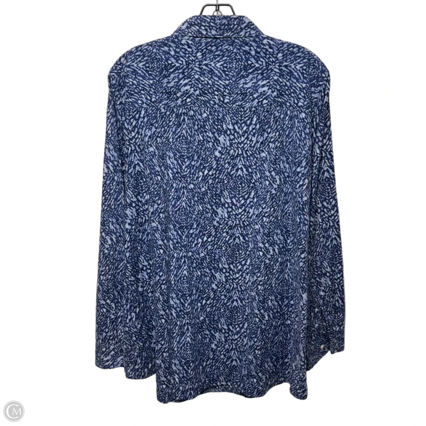 Top Long Sleeve By J Mclaughlin In Blue, Size: Xl