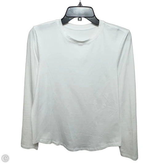 Athletic Top Long Sleeve Crewneck By Lululemon In White, Size: S ESTIMATED