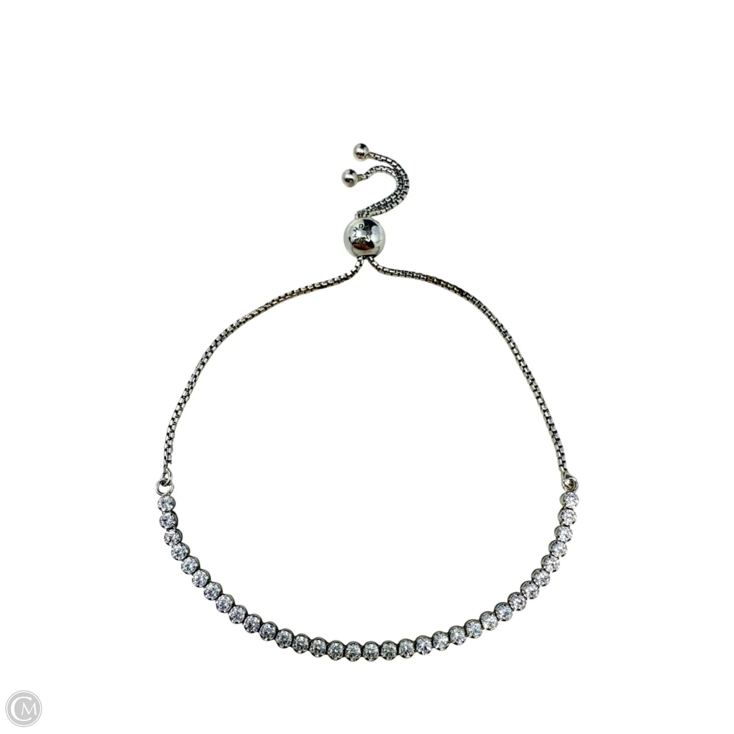 Sterling Silver Sparkling Slider Tennis Bracelet By Pandora