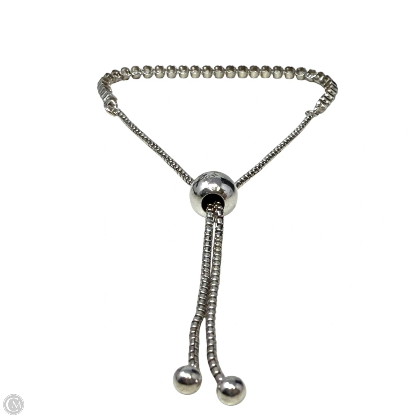 Sterling Silver Sparkling Slider Tennis Bracelet By Pandora