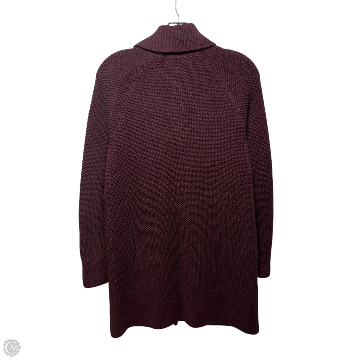 Sweater Cardigan By Talbots In Maroon, Size: S