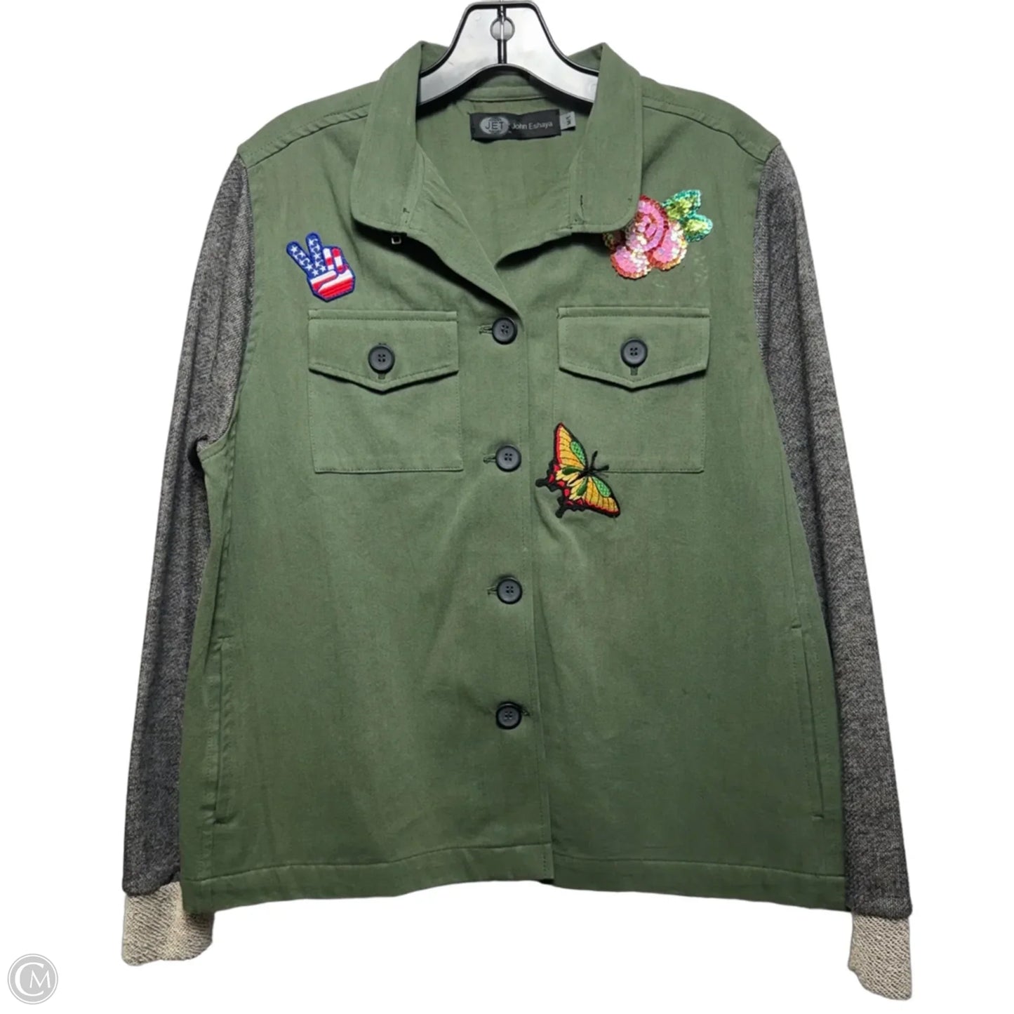 Jacket Utility By John Eshaya  In Green, Size: M