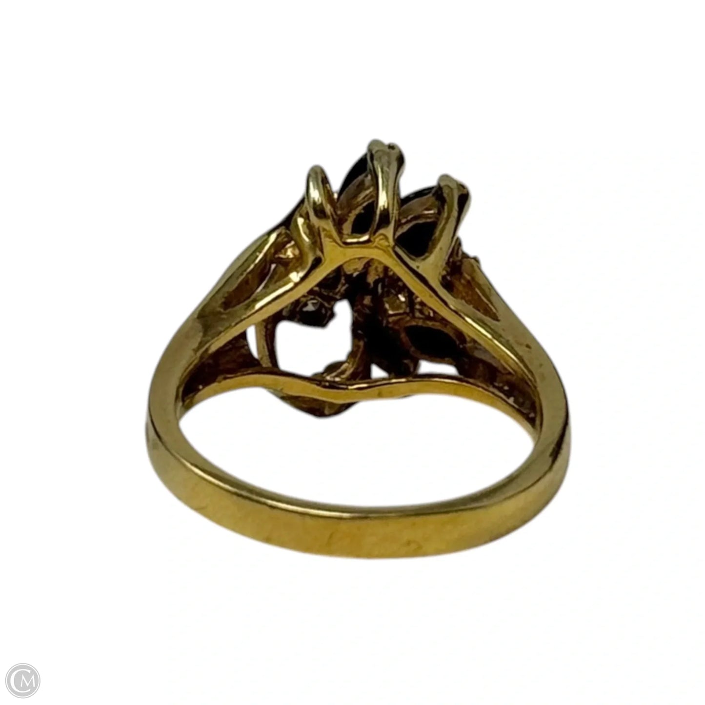 Onyx Swirl Ring Statement By Seta, Size: 7