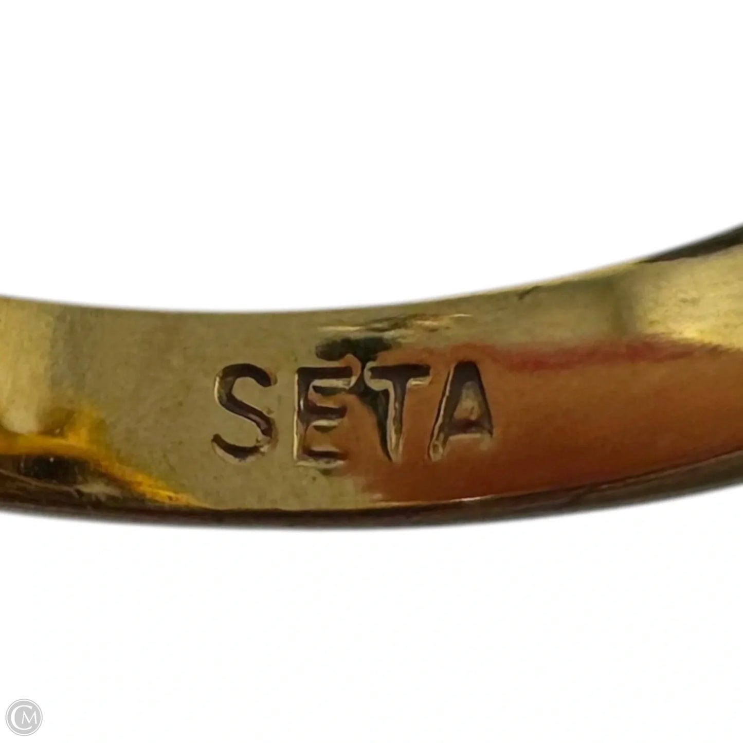 Onyx Swirl Ring Statement By Seta, Size: 7
