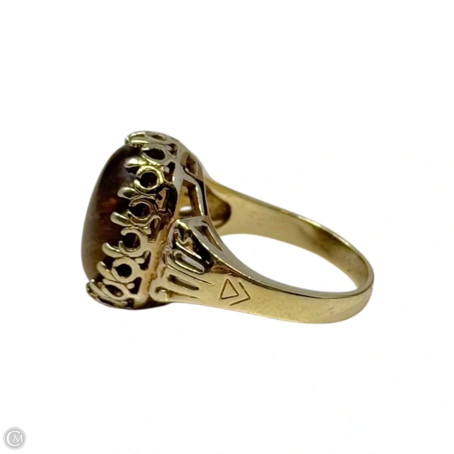 Tigers Eye Ring Statement By Seta, Size: 8