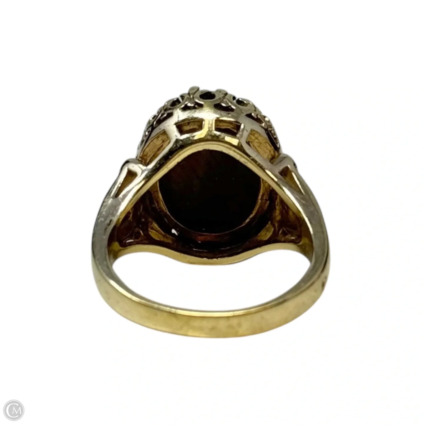 Tigers Eye Ring Statement By Seta, Size: 8