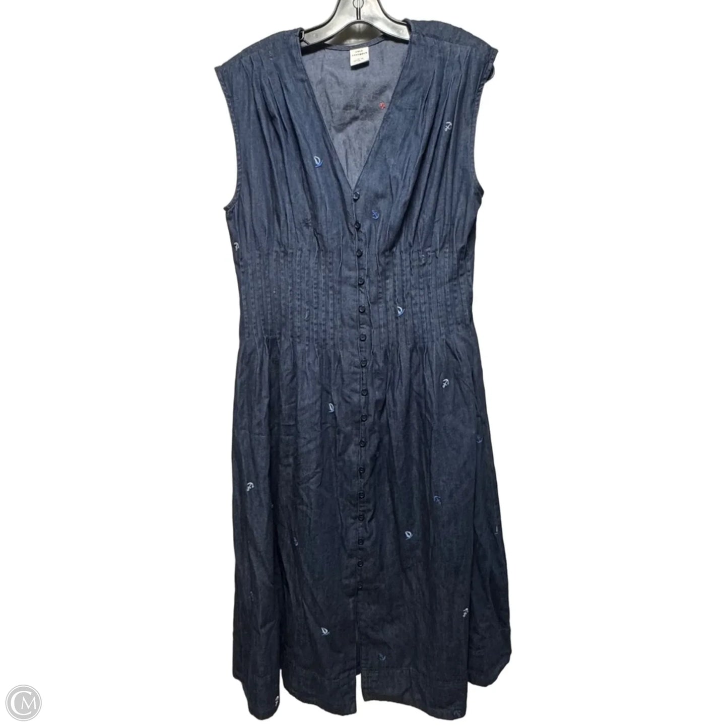 Dress Casual Maxi By Free Assembly In Blue Denim, Size: L