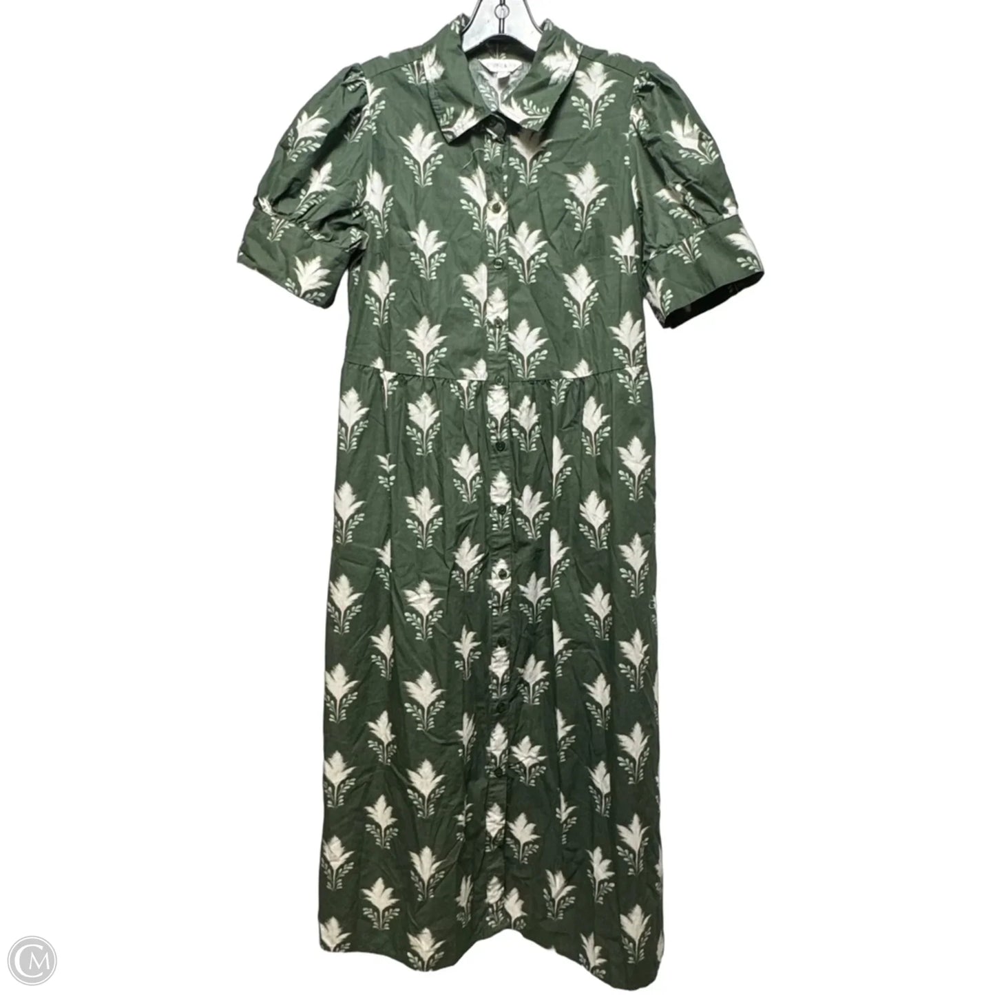 Dress Casual Midi By Crown And Ivy In Green, Size: L
