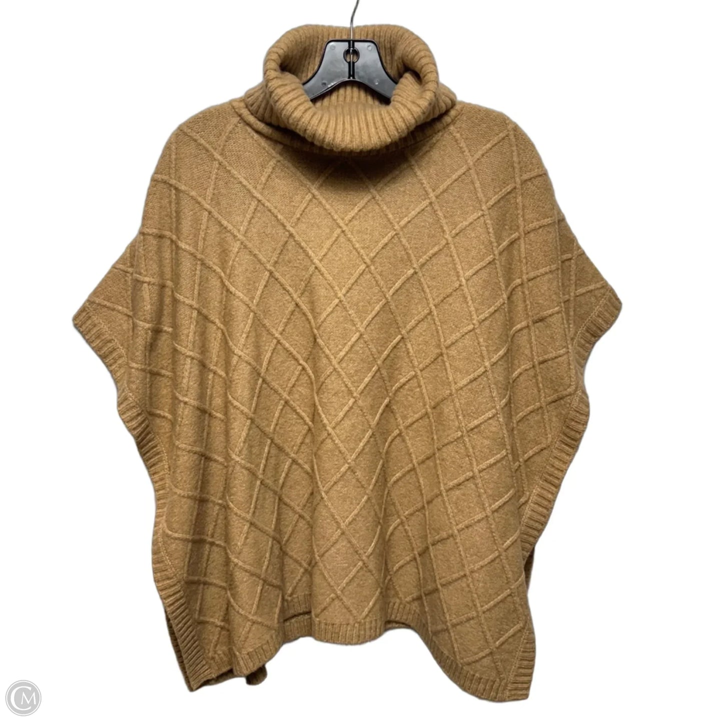 Knit Poncho By Loft In Tan, Size: S