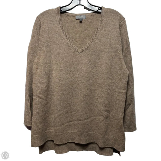 Cashmere Sweater Designer By Neiman Marcus In Taupe, Size: Xl