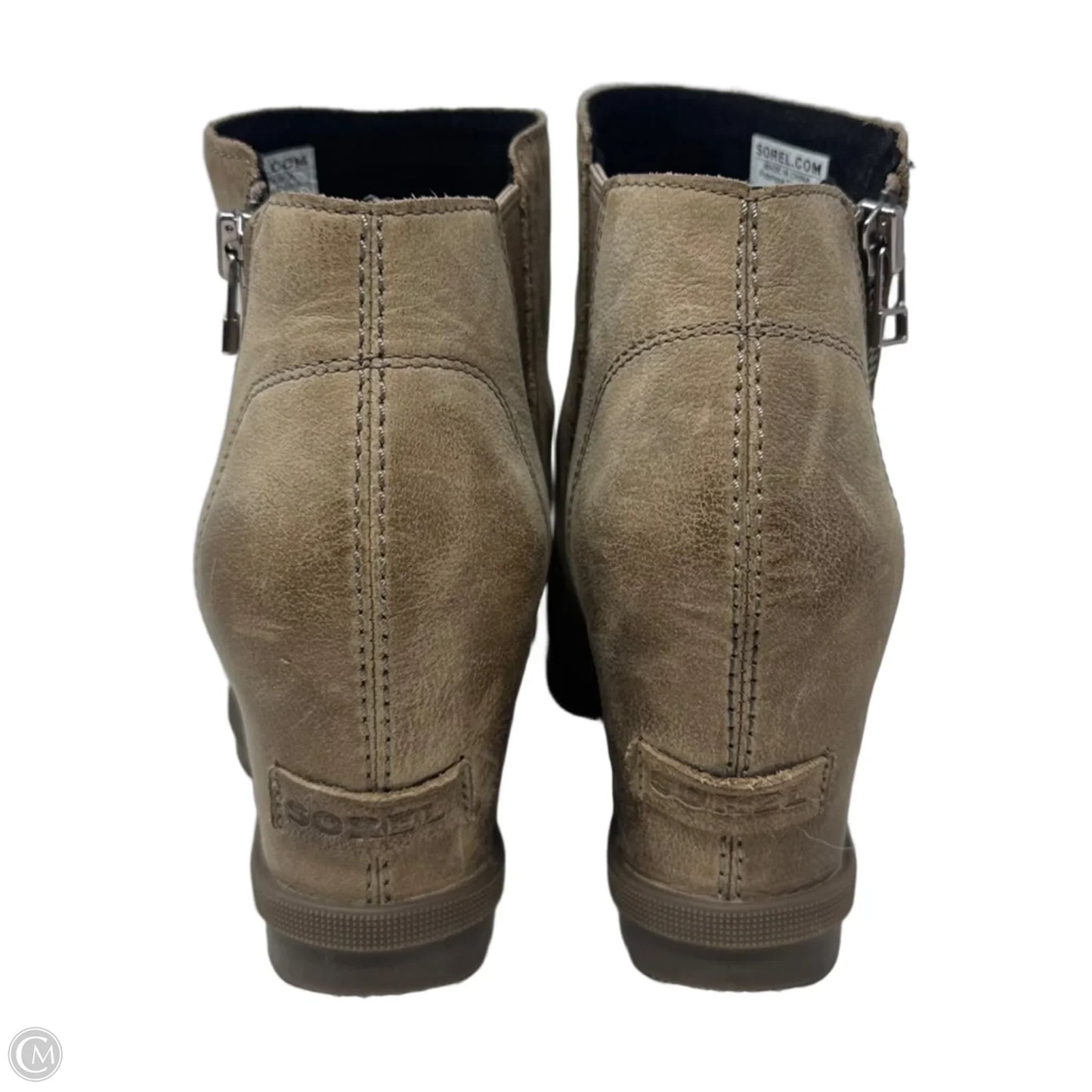 Joan Of Arctic Wedge Boots Ankle By Sorel In Tan, Size: 9.5