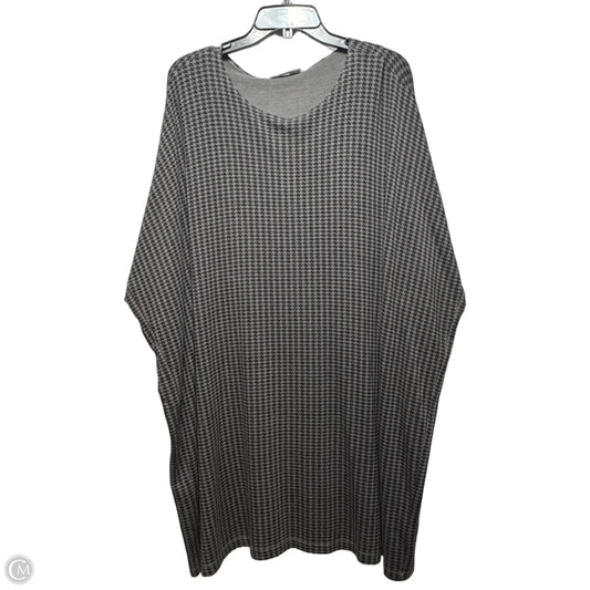 Tunic 3/4 Sleeve By Bryn Walker In Black & Grey, Size: L