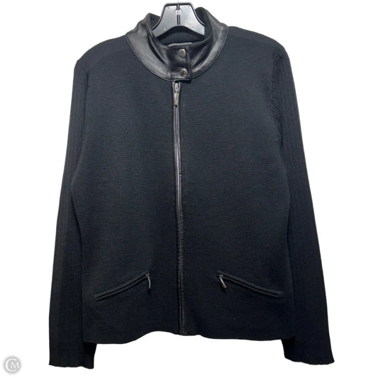 Sweater Cardigan By Metropolis In Black, Size: L